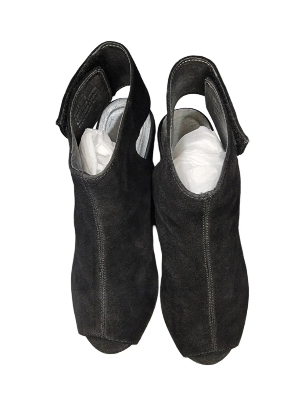 Chocolate Blu White Cutout Wedge Sandals, Womens 8 - Picture 5 of 12